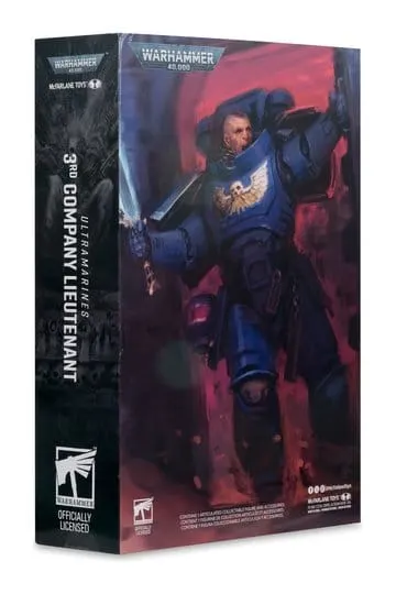 McFarlane Toys Warhammer 40k Ultramarines Lieutenant de la 3e Compagnie 7" - Image 10