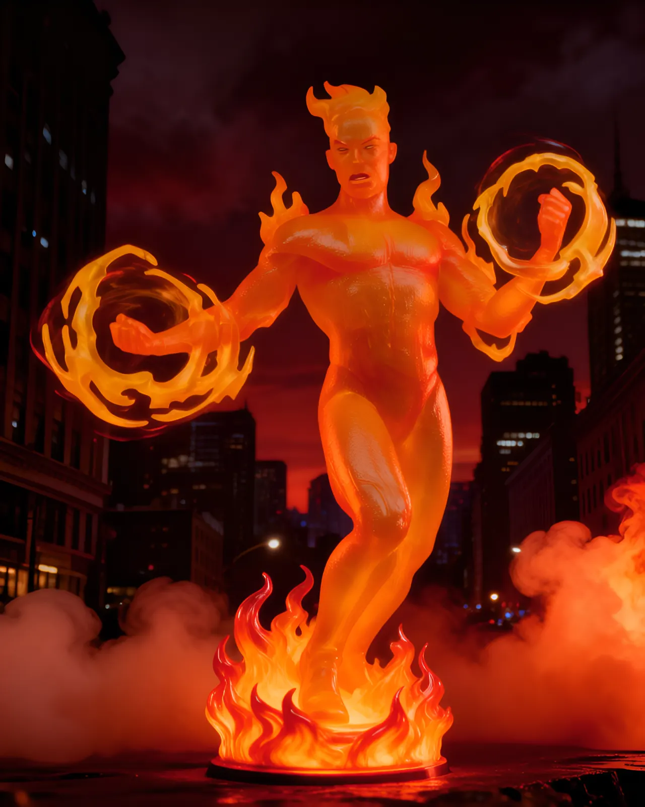 McFarlane Toys Human Torch 1:6 Marvel Two-In-One #10 Collectible - Image 7