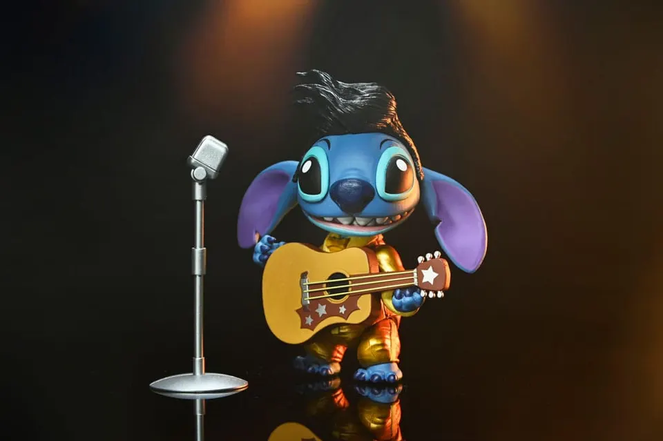 NECA Disney Stitch Ultimate Gold Suit Elvis 7" Figure - Image 6