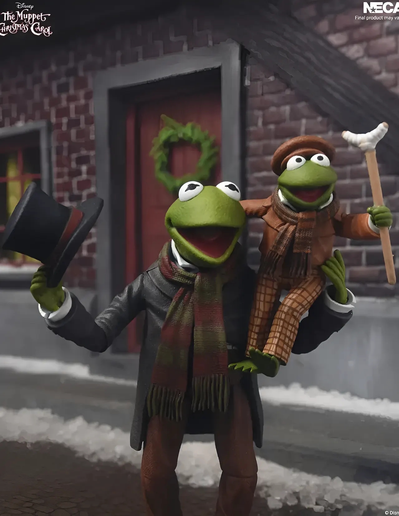 NECA Muppet Carol 2-Pack – Kermit as Bob Cratchit & Robin as Tiny Tim - Image 3