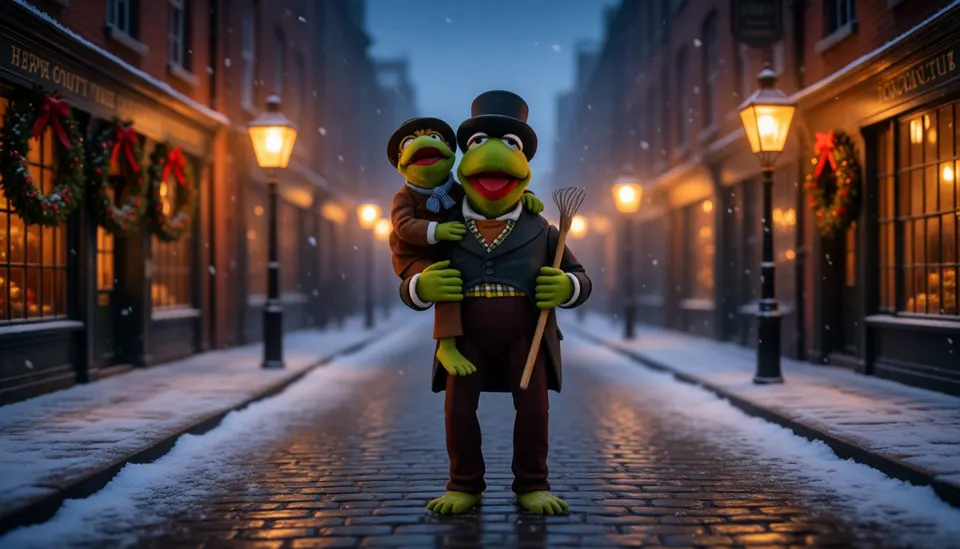 NECA Muppet Carol 2-Pack – Kermit as Bob Cratchit & Robin as Tiny Tim