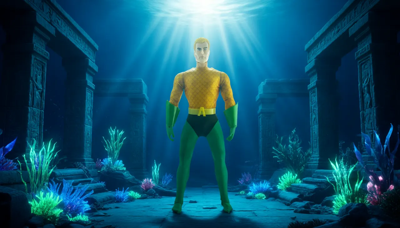 Mego Aquaman 14" Limited Edition Action Figure - Image 6