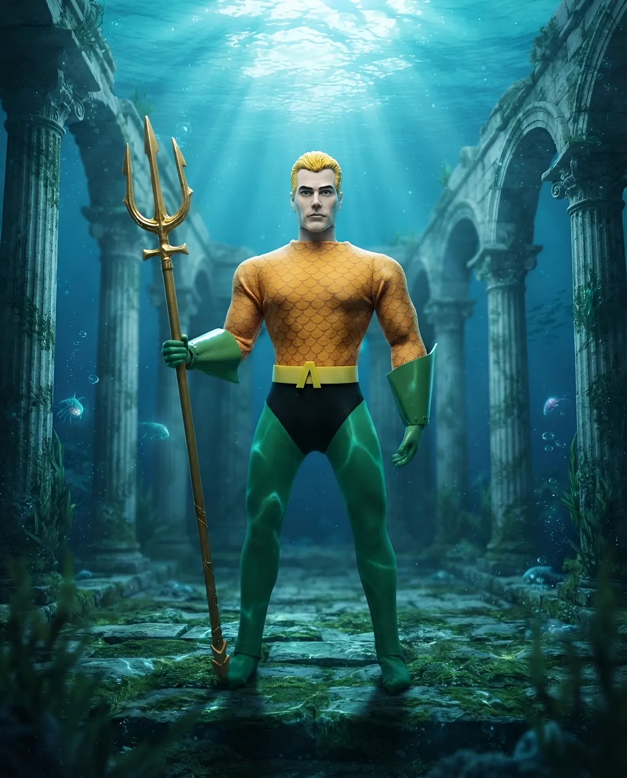 Mego Aquaman 14" Limited Edition Action Figure - Image 7