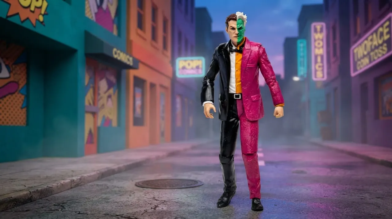 McFarlane Toys DC Retro Batman '66 Two-Face 6" Action Figure - Image 6