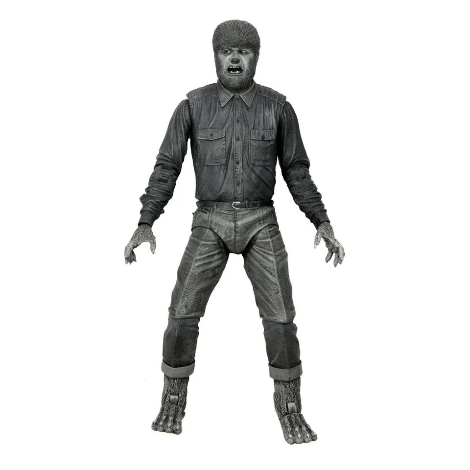NECA Monstres Universels Ultimate Black & White Wolfman 7" Figurine - Image 2