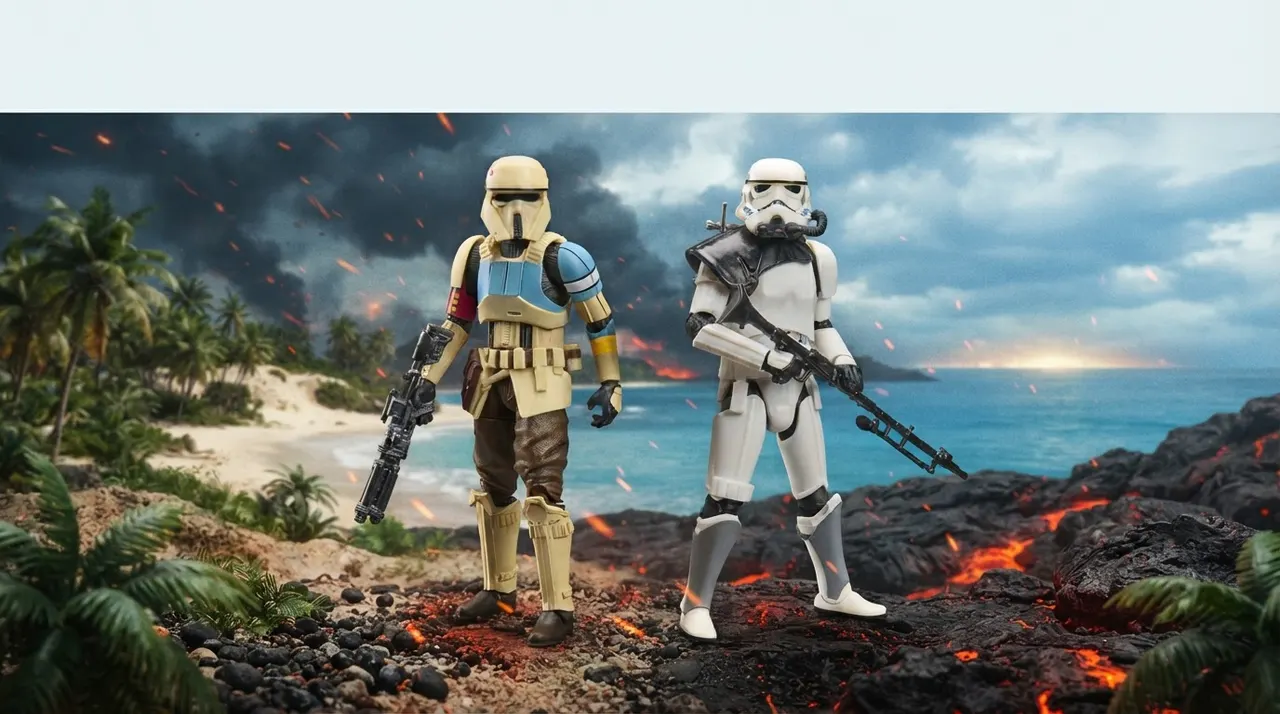 Star Wars Black Series Scarif & Magma Stormtrooper 6" Figurines articulées 2‑Pack - Image 6
