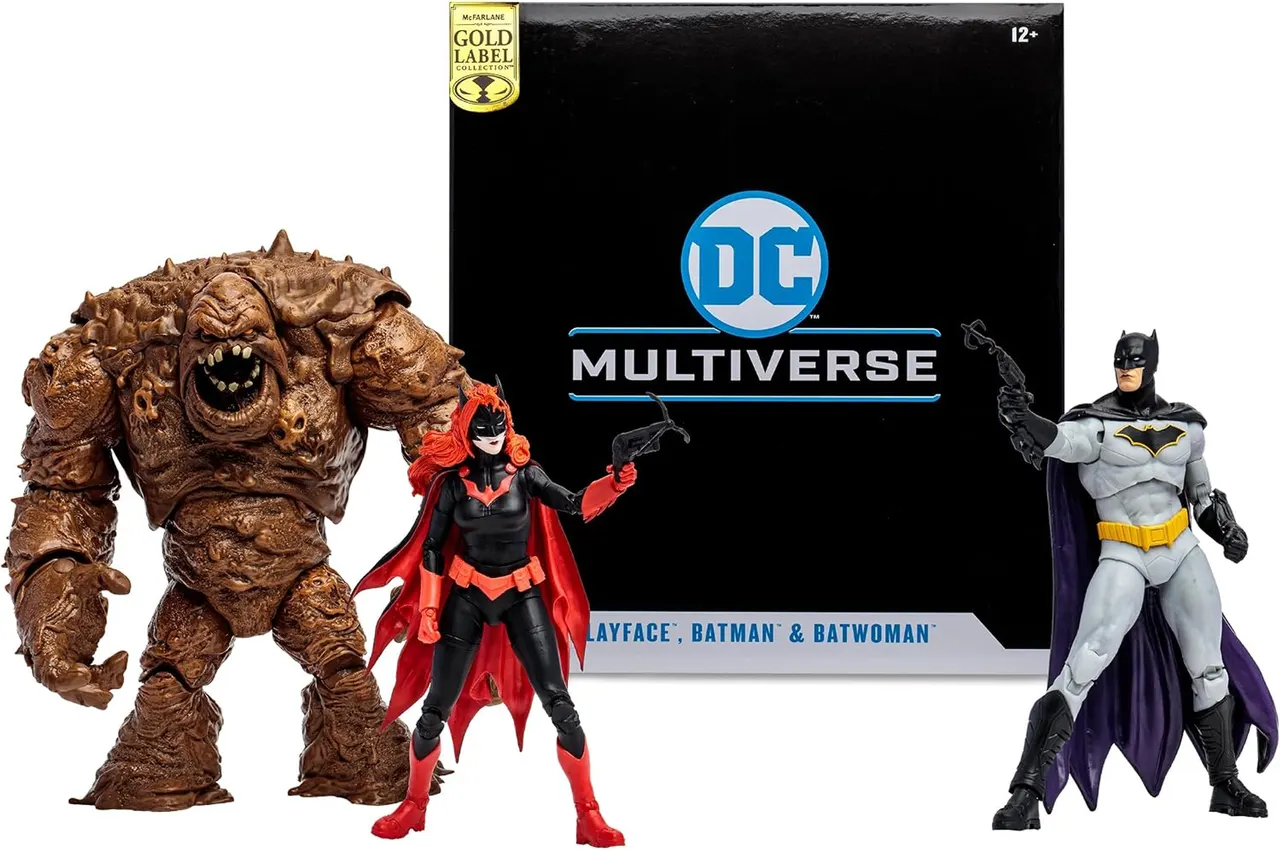 McFarlane Toys Gold Label Clayface, Batman & Batwoman 3-Pack - Image 6