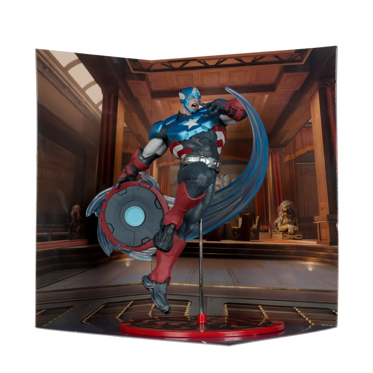 McFarlane Toys Marvel Captain America 6\" 1:10 Scale figurine articulée - Image 4