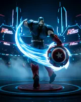 McFarlane Toys Marvel Captain America 6\" 1:10 Scale figurine articulée - Thumbnail 8