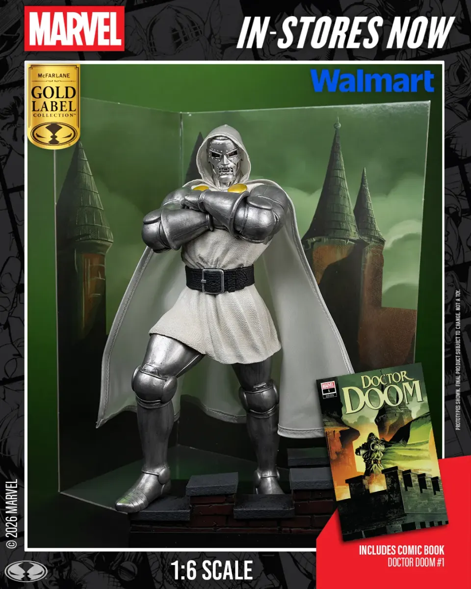 McFarlane Toys Marvel Legends Doctor Doom on Throne 6" Figure - Image 2