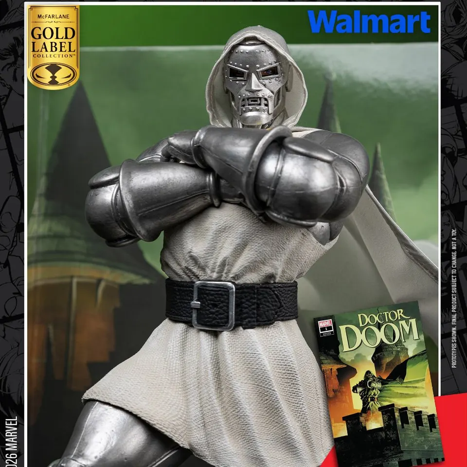 McFarlane Toys Marvel Legends Doctor Doom on Throne 6" Figure - Image 1