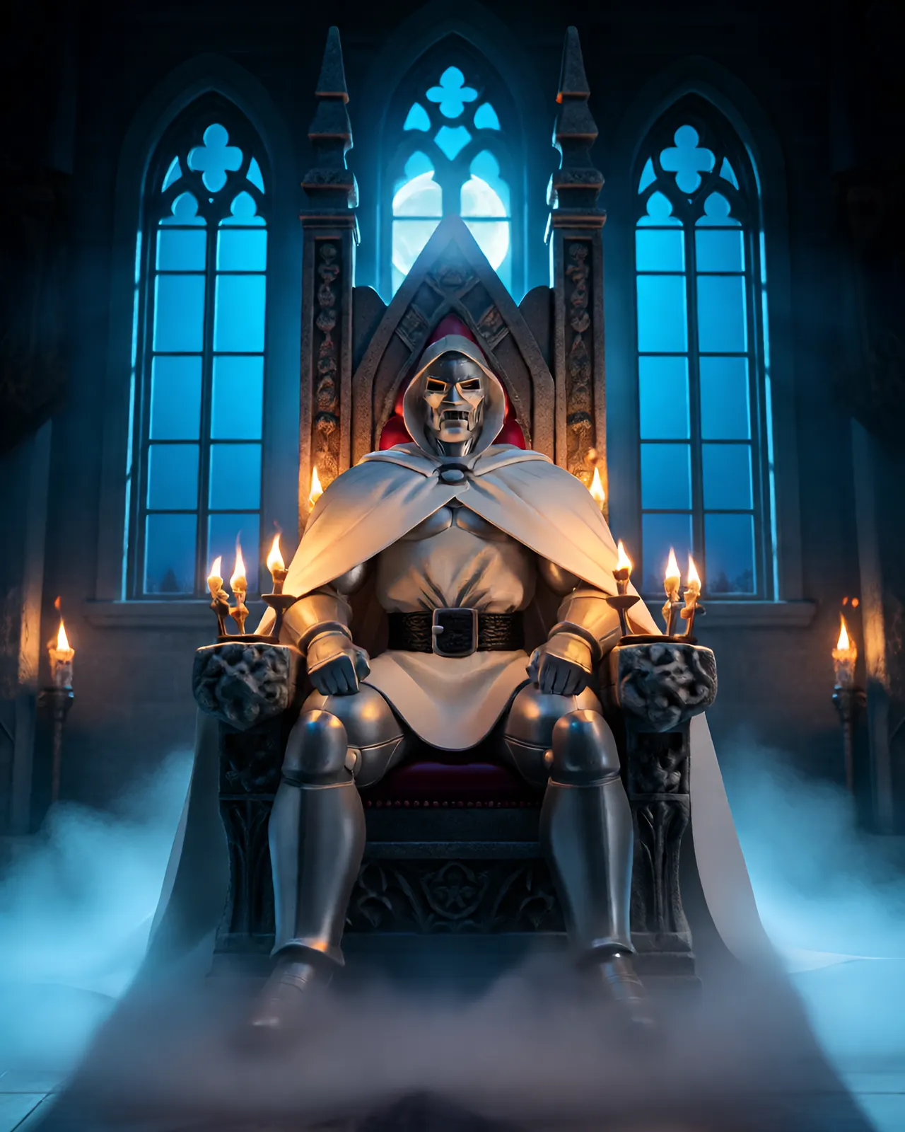 McFarlane Toys Marvel Legends Doctor Doom on Throne 6" Figure - Image 4