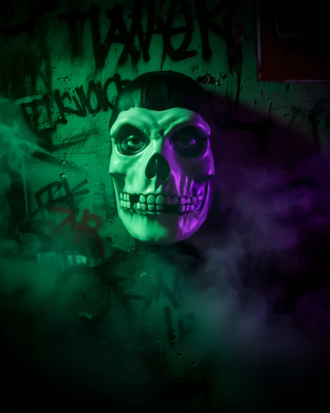Trick Or Treat Studios Misfits Fiend Vacuform Halloween Mask - Image 3