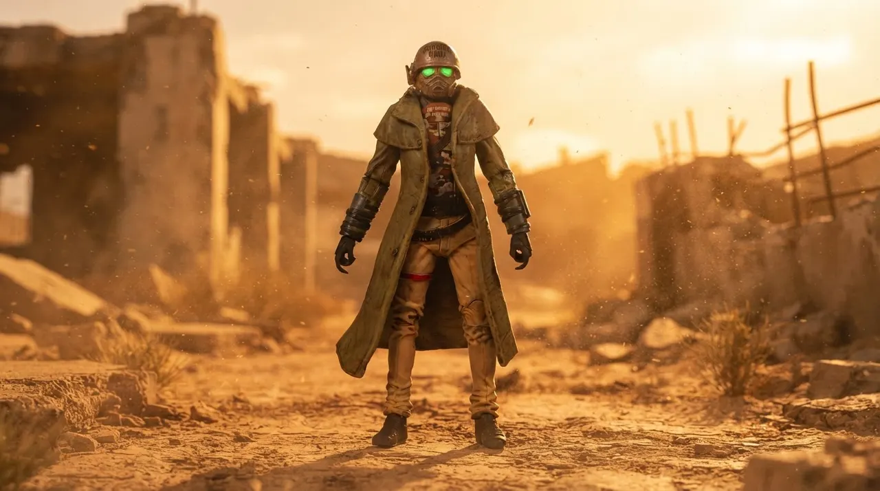 McFarlane Toys Fallout NCR Veteran Ranger Platinum Chase Figure - Image 6