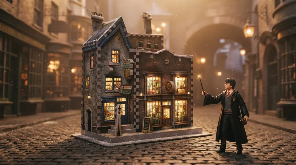 Wrebbit 3D Ollivanders Wand Shop 3D Puzzle – Harry Potter
