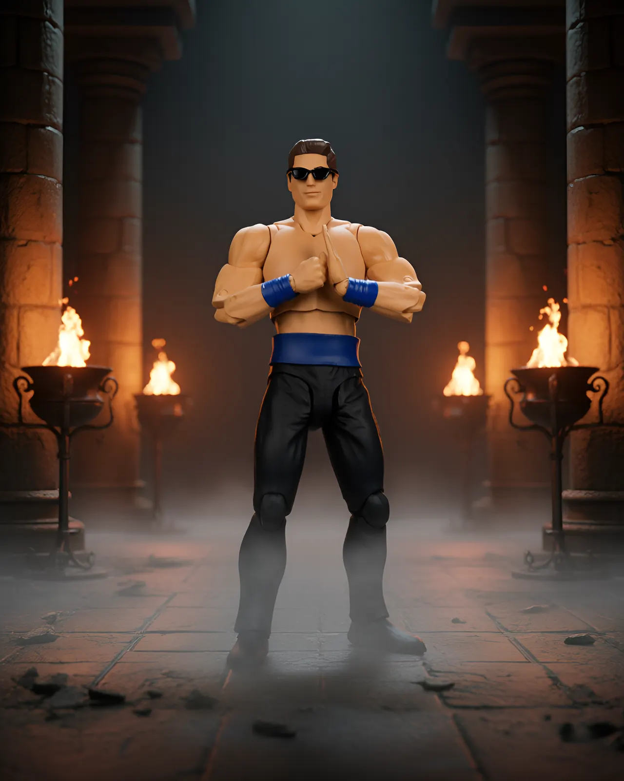 McFarlane Toys Johnny Cage (Mortal Kombat Klassic) 7" Figurine articulée - Image 8