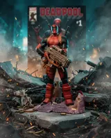 McFarlane Toys Marvel Legends Armorized Deadpool 1/6 Scale Figure - Thumbnail 5