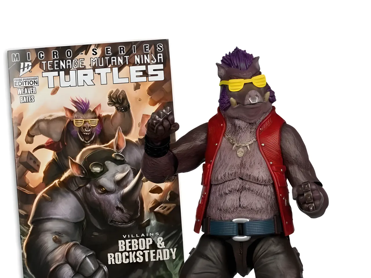 McFarlane Toys TMNT Page Punchers – Bebop Action Figure + Comic - Image 5