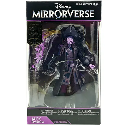 McFarlane Toys Disney Mirrorverse Jack Sparrow Gold Label Fractured 7"