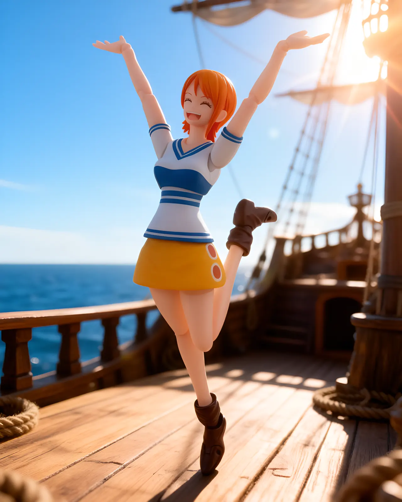 Bandai Spirits One Piece S.H.Figuarts Nami (Romance Dawn) Figurine - Image 11