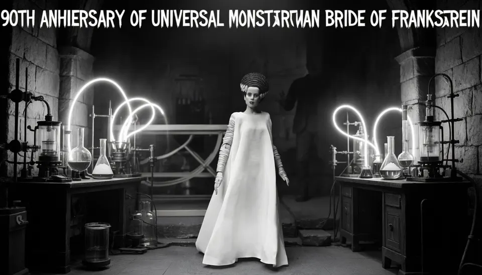 NECA Universal Monsters 7" Novia de Frankenstein 2-Pack B&W