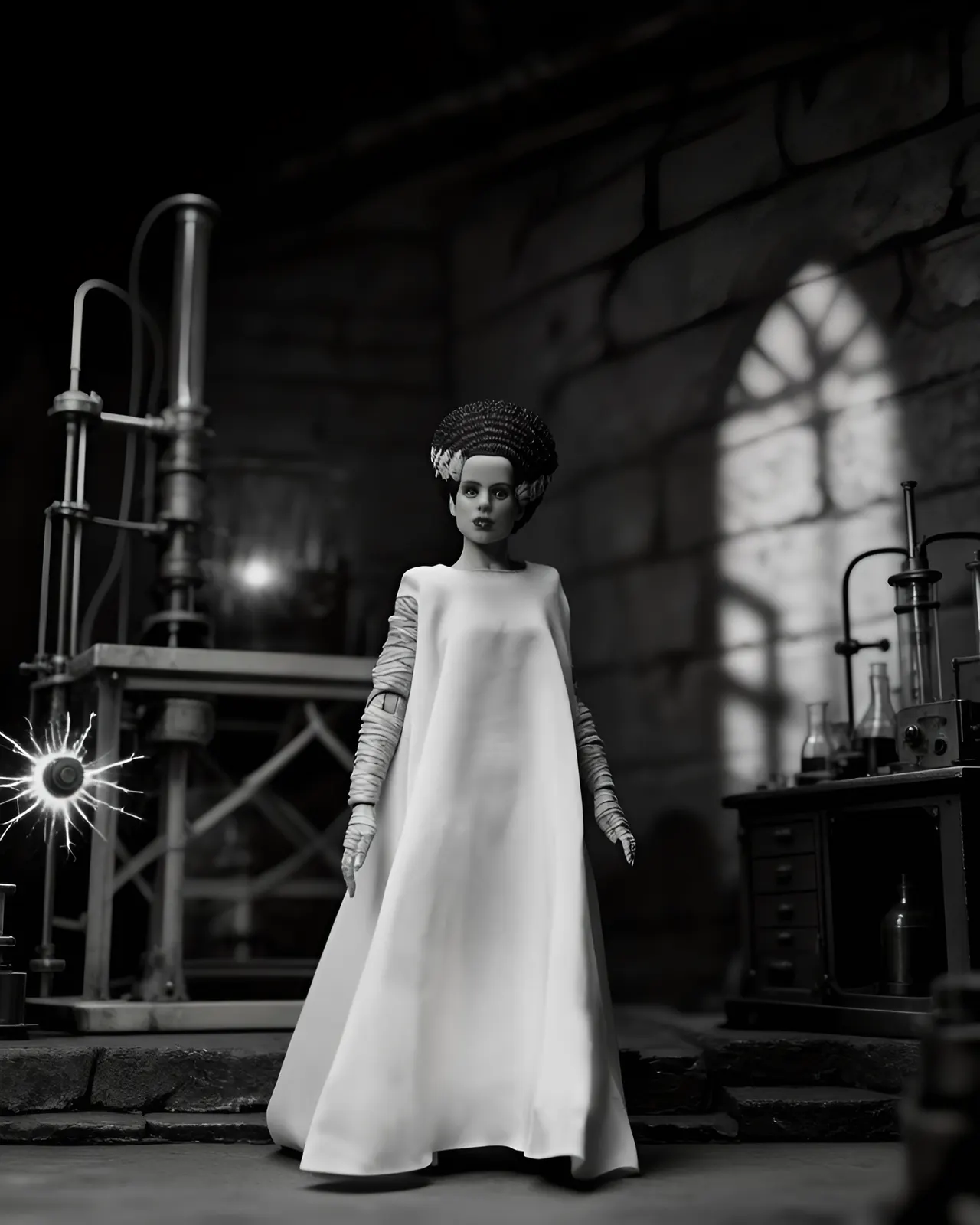 NECA Universal Monsters 7" Novia de Frankenstein 2-Pack B&W - Image 13