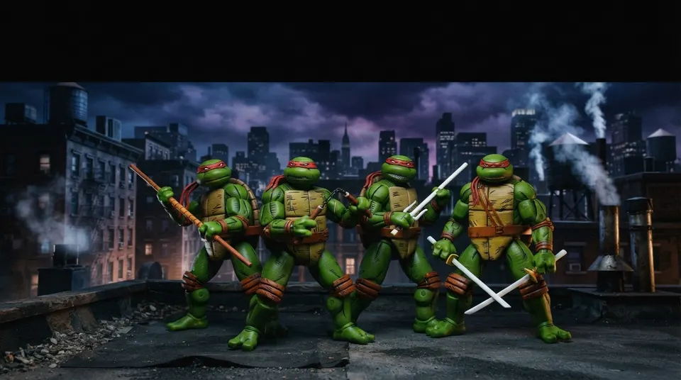 NECA TMNT 7\" 4-Pack Action Figures