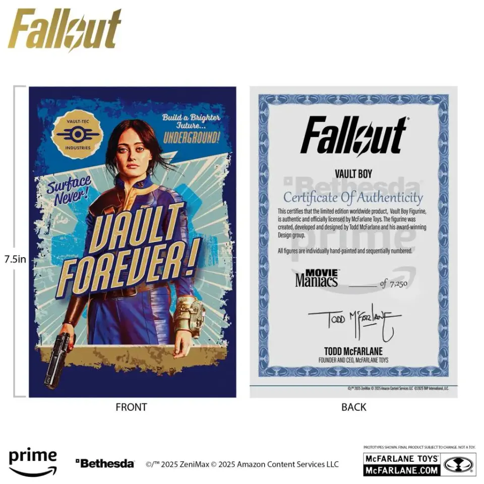 McFarlane Toys Movie Maniacs Fallout Vault Boy Variante 2 - Image 3