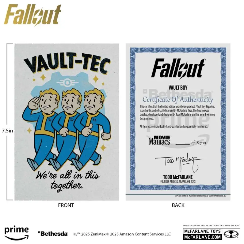 McFarlane Toys Movie Maniacs Fallout Vault Boy Variante 2 - Image 4