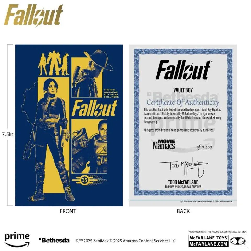 McFarlane Toys Movie Maniacs Fallout Vault Boy Variante 2 - Image 2