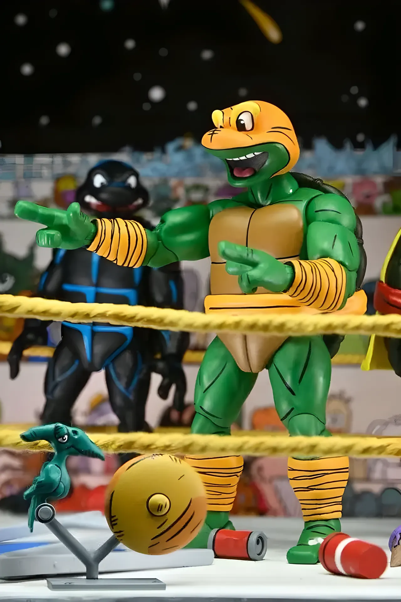 NECA Teenage Mutant Ninja Turtles Stump Wrestling 4‑Pack – 7‑inch Action Figures - Image 6