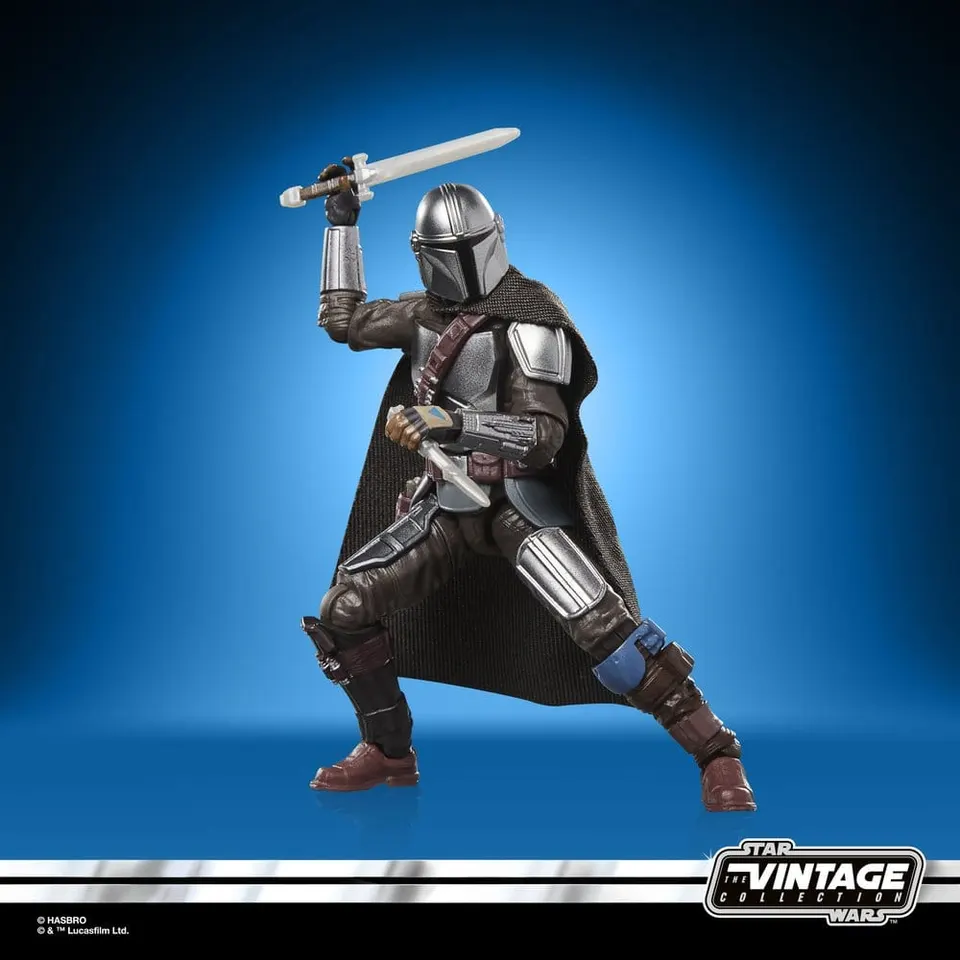 Star Wars Vintage Collection Mandalorian (Beskar) & Grogu 3.75\" Figure - Image 7