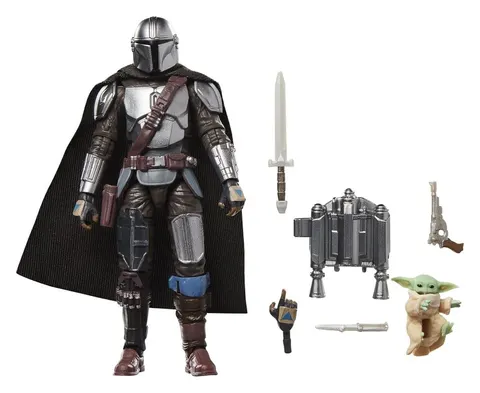 Star Wars Vintage Collection Mandalorian (Beskar) & Grogu 3.75" Figure