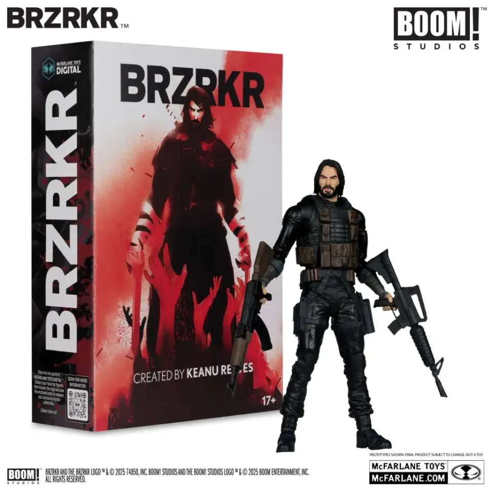 McFarlane Toys BRZRKR B 7" Deluxe Action Figure + Digital Collectible - Image 1