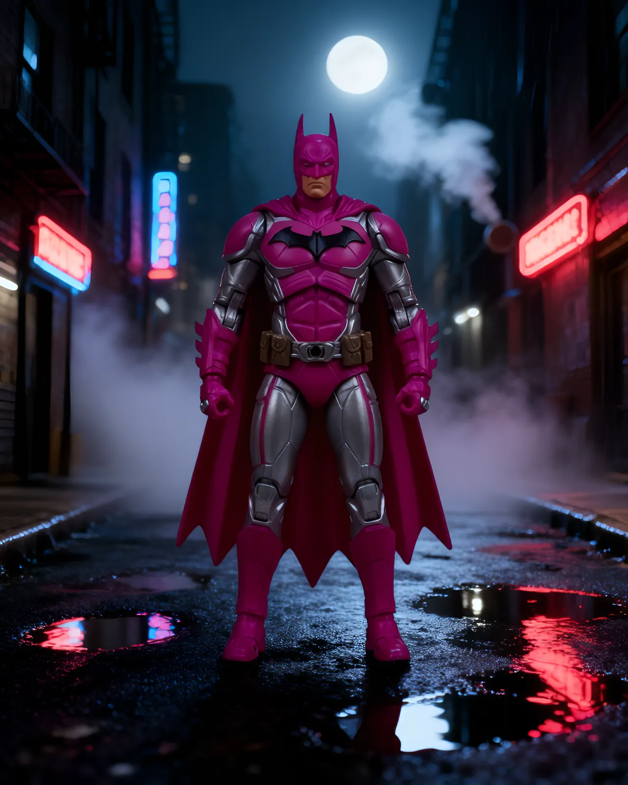 McFarlane Toys DC Multiverse Pink Batman 7" Action Figure - Image 3
