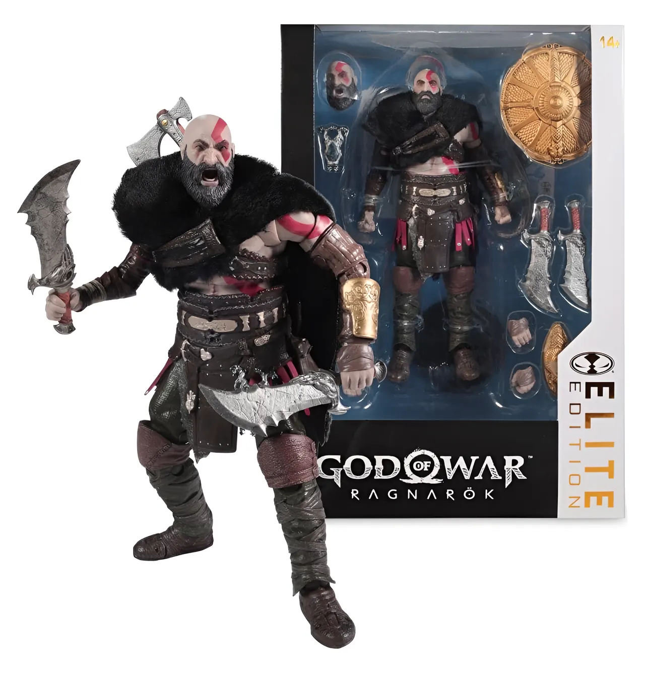 McFarlane Toys Elite Edition Kratos (Ares Armor) – God of War Figure - Image 1