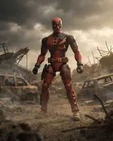 Blokees Deadpool Model Kit – Champion Class (Marvel) - Thumbnail 9
