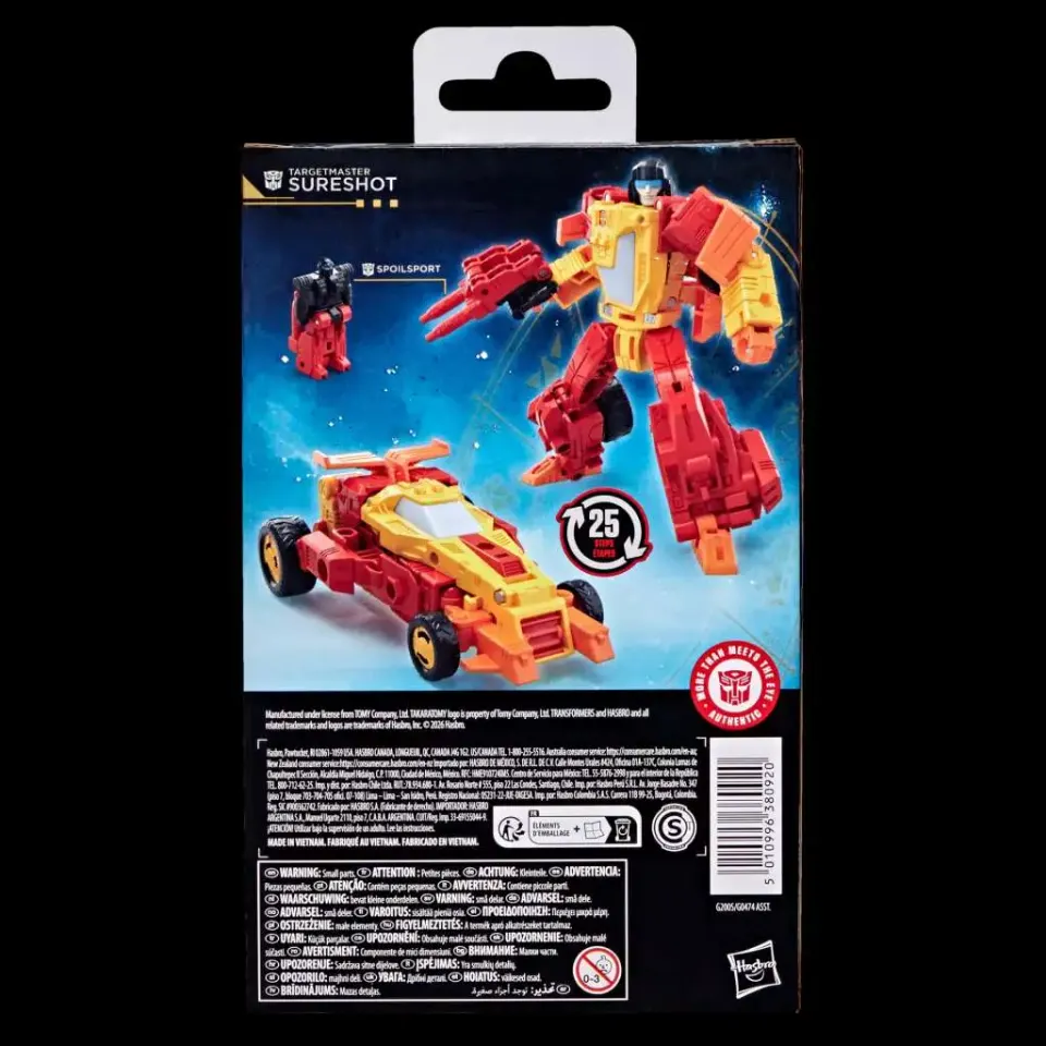 Hasbro Transformers Era de los Primes Deluxe Targetmaster Sureshot - Image 4