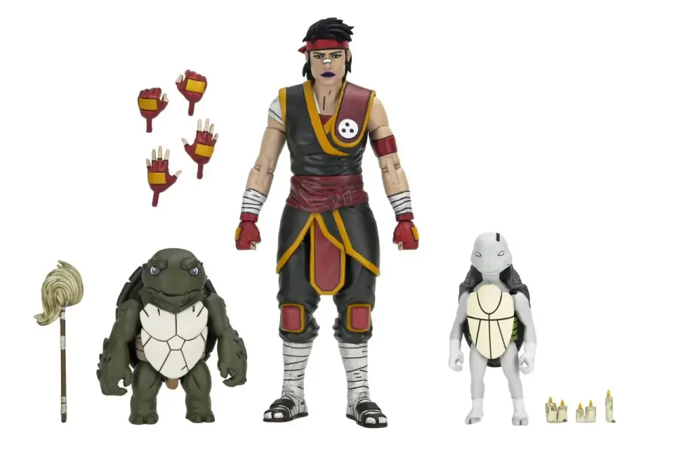 NECA Ultimate TMNT Last Ronin Casey Marie + Baby Odyn & Uno 7" Figure - Image 1