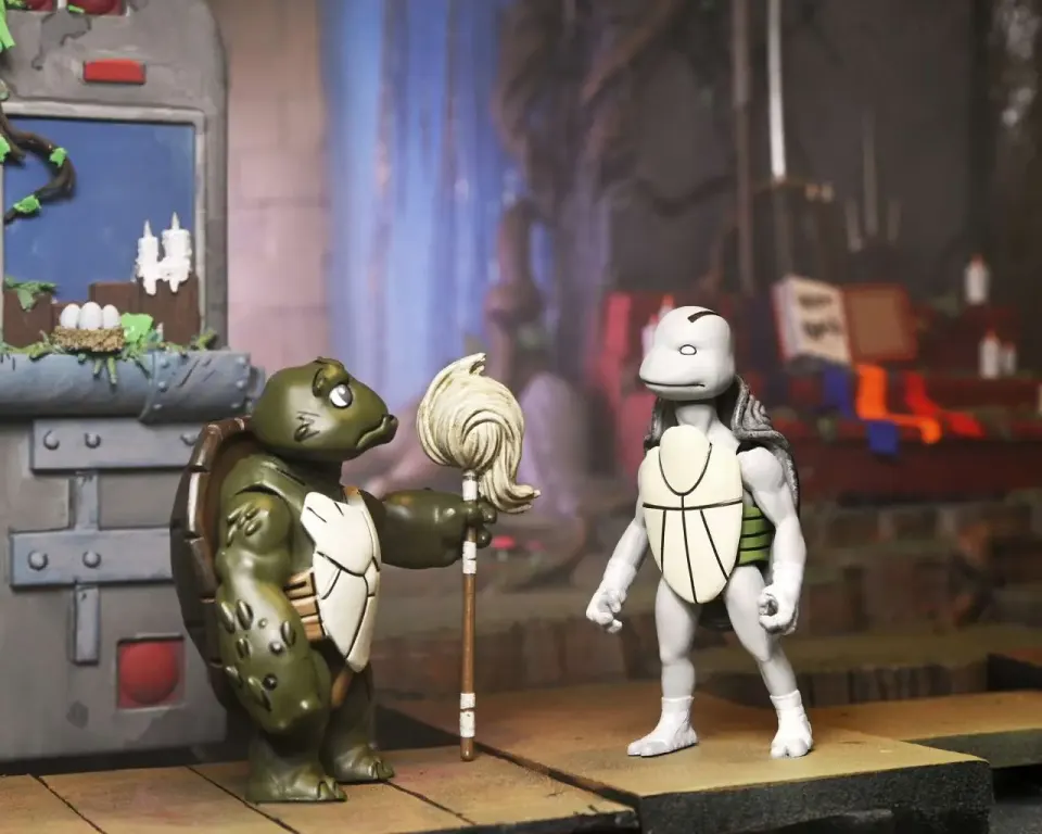NECA Ultimate TMNT Last Ronin Casey Marie + Baby Odyn & Uno 7" Figure - Image 8