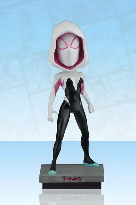NECA Marvel Head Knocker Spider Gwen Classic Masked Bobblehead