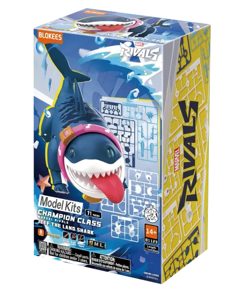 Blokees Jeff the Land Shark Champion Class Model Kit – 71 Pieces