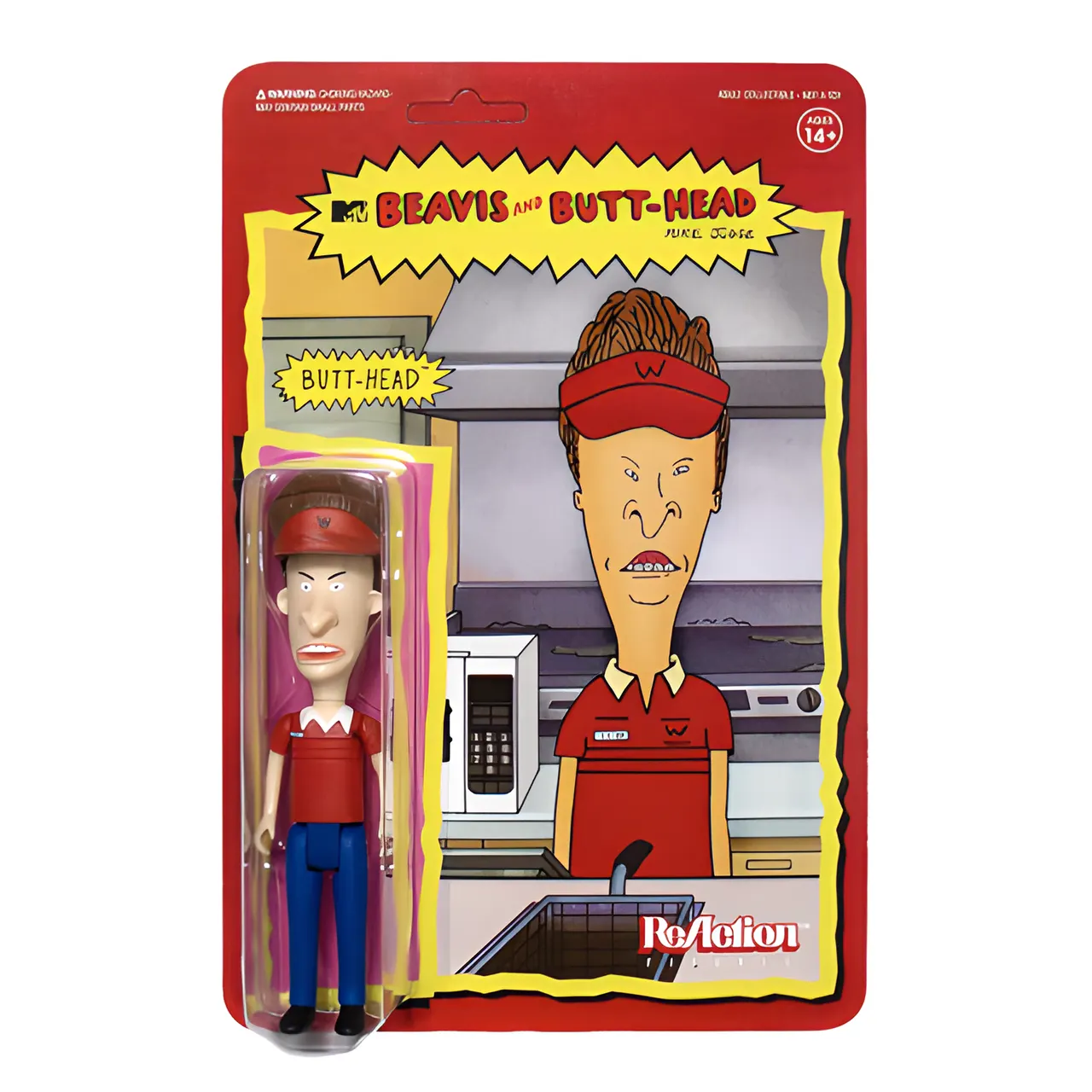 Super7 Beavis & Butt-Head ReAction Figure – Burger World Butt-Head - Image 2