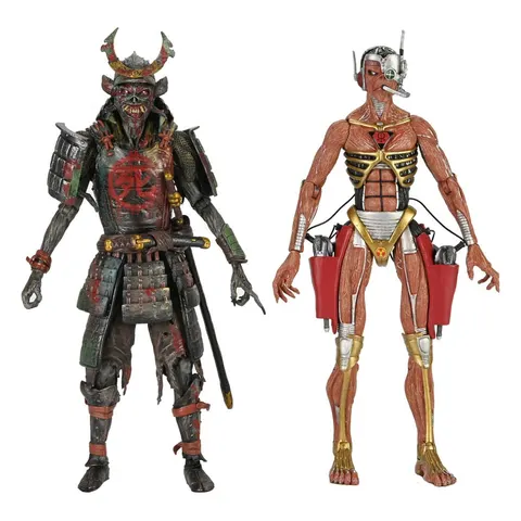NECA Iron Maiden Ultimate 2‑Pack Eddie Figures Senjutsu & Time