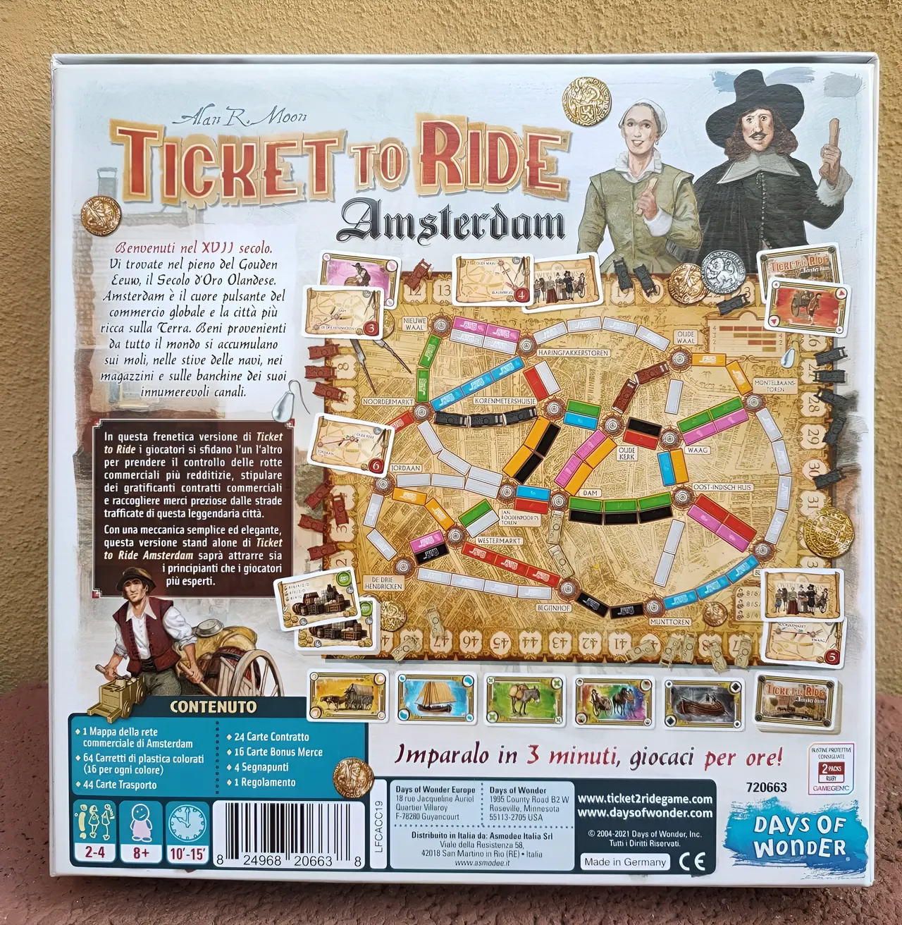 Asmodee Ticket to Ride: Amsterdam – Italian Cities Edition Board Game - Image 3