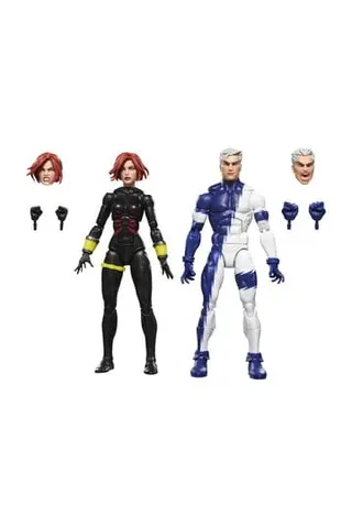 Hasbro Marvel Legends Black Widow & Quicksilver 6" 2‑Pack Figures
