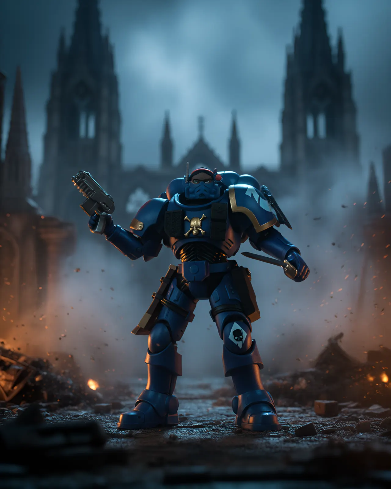 McFarlane Toys Figura de Teniente Phobos 7" Warhammer 40k Ultramarines - Image 4