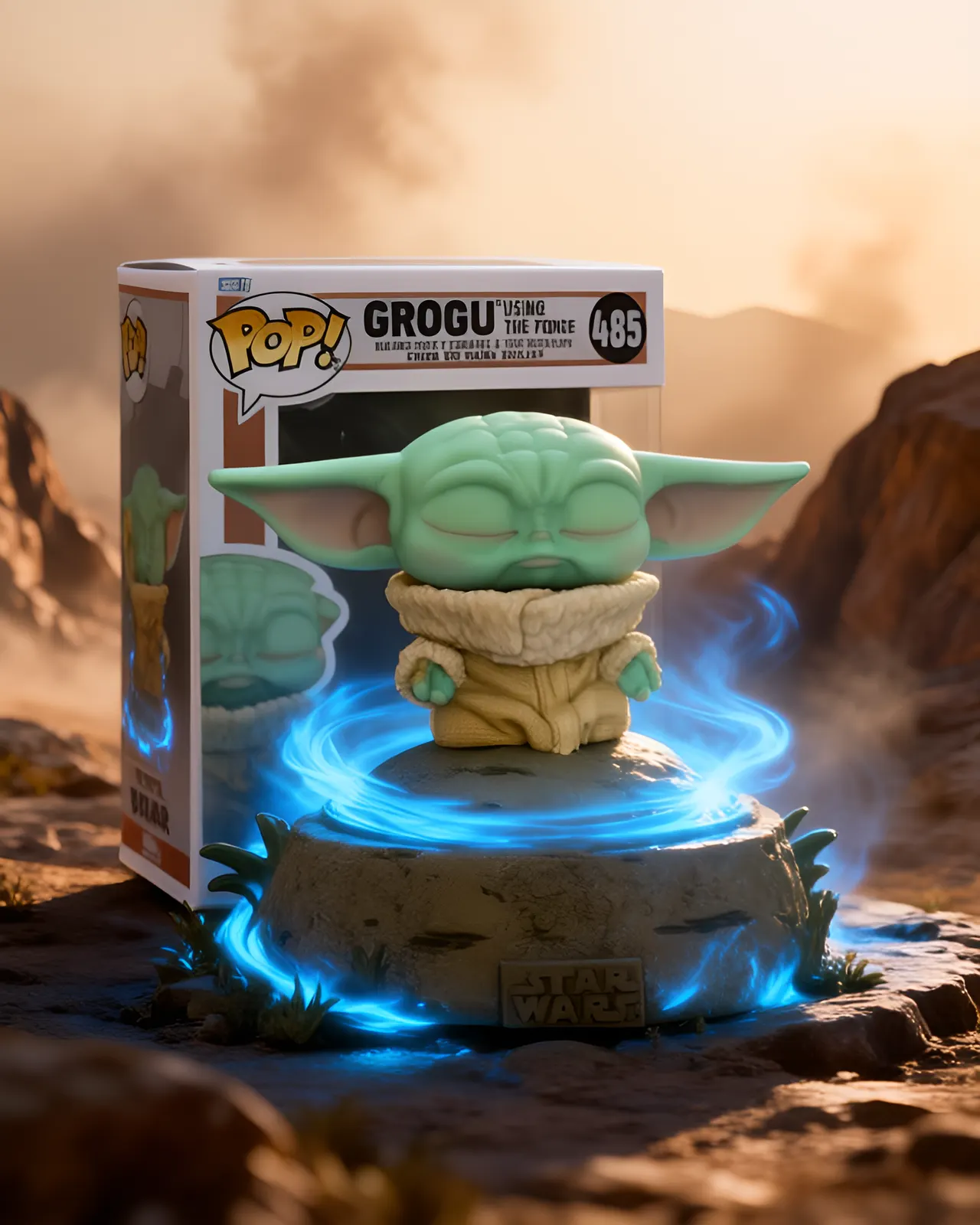 Funko Pop! Grogu Using The Force Pop Vinyl #485-58390 – 12.1 cm - Image 10