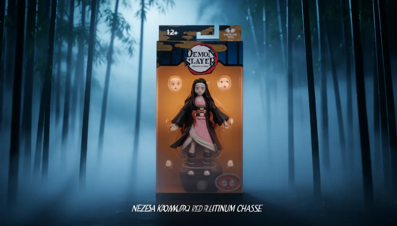 McFarlane Toys Nezuko Kamado Red Platinum Chase Action Figure - Image 4