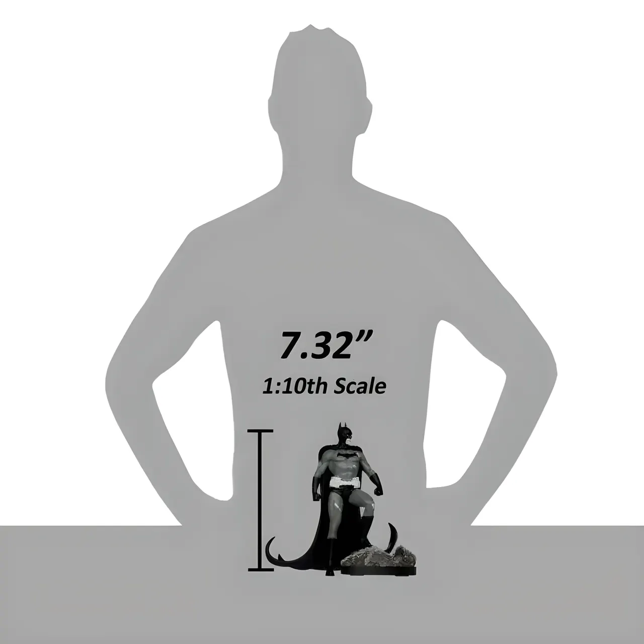 McFarlane Toys Batman Black & White 1:10 Statue en résine – DC Direct - Image 5